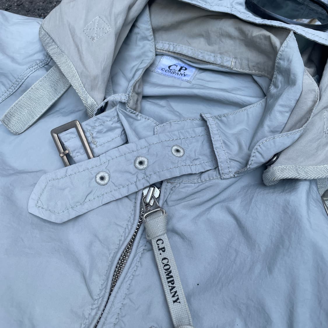 CP컴퍼니 고글 아이스 그레이 나일론 자켓 100 상품이미지7
