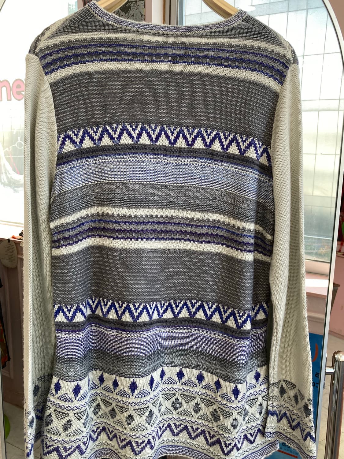 빈티지 노르딕 패턴 니트 상품이미지5