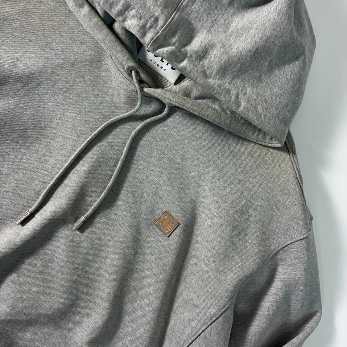 Solid  솔리드 옴므 그레이 백로고 후드티   상품이미지5