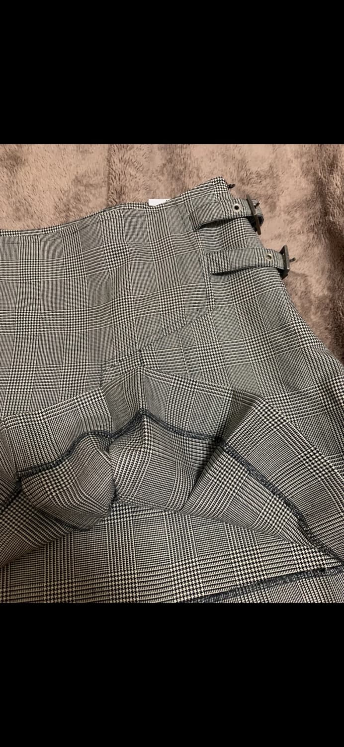 디올 체크 미니스커트 38 상품이미지3