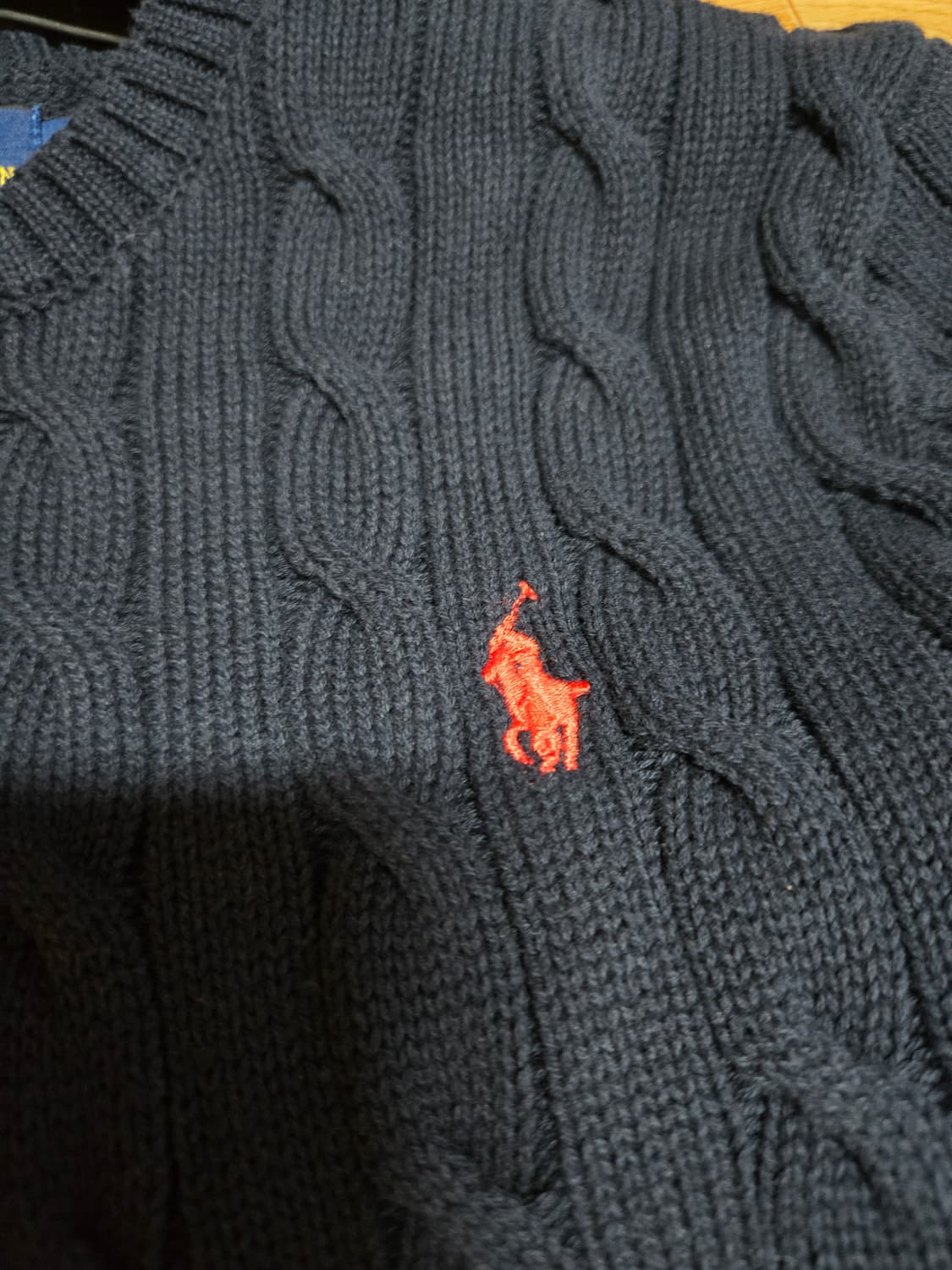 폴로 랄프로렌 여성 네이비 케이블 니트 상품이미지5