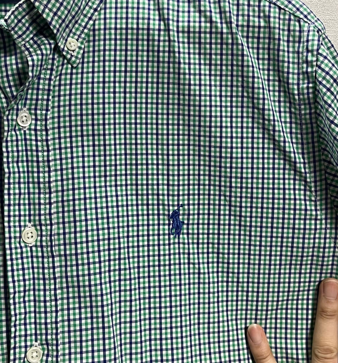 공용 폴로랄프로렌 잔체크 셔츠 남방 100 상품이미지4