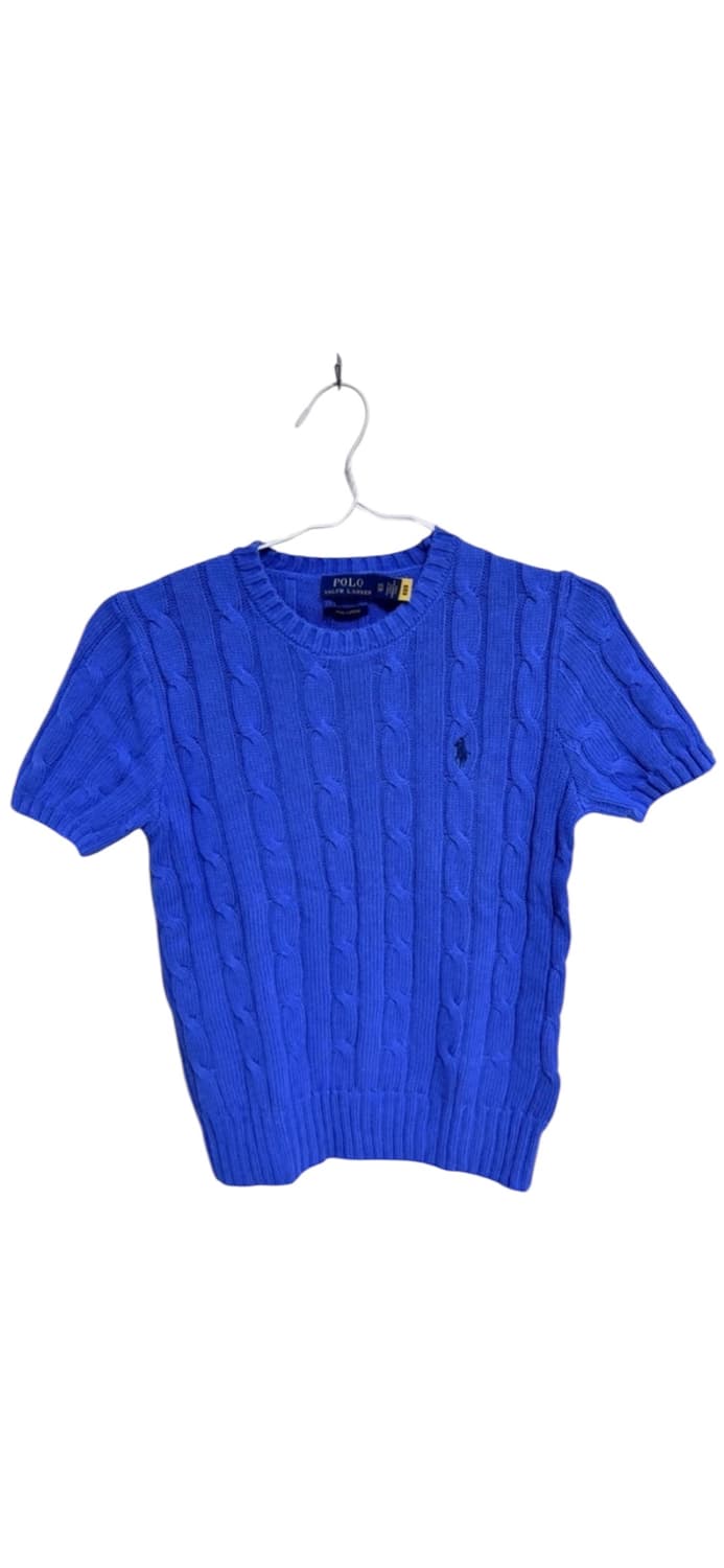 폴로 반팔 꽈배기 니트 상품이미지1