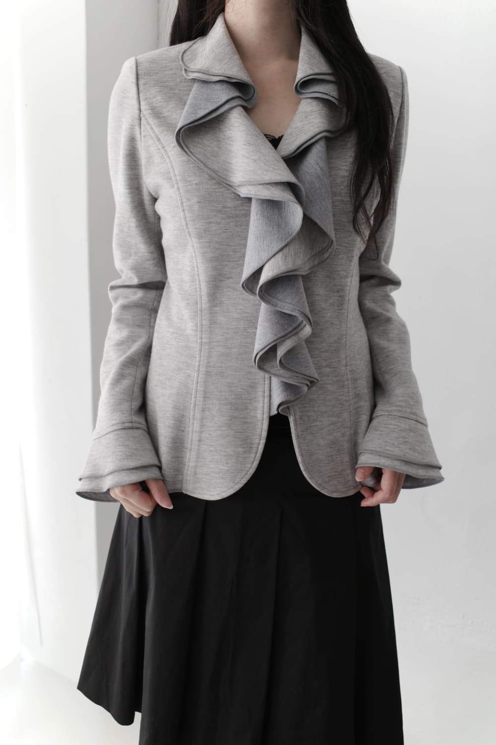 naracamiche) frill cardigun jacket 상품이미지6
