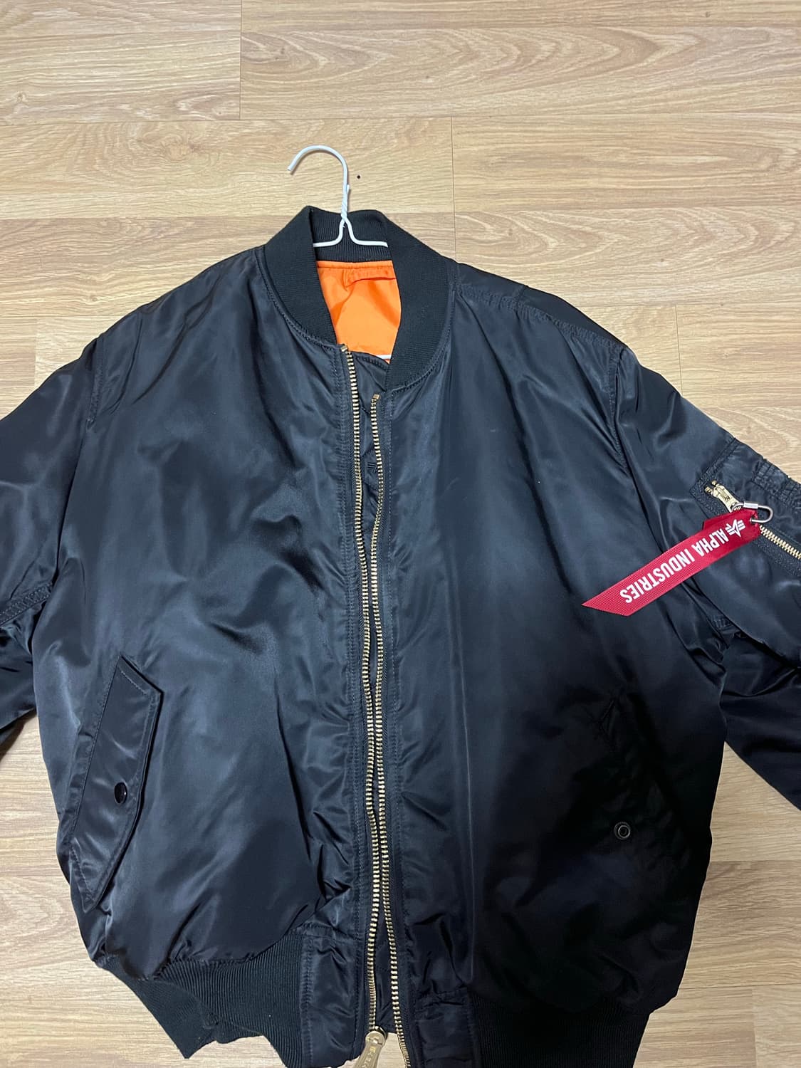 알파인더스트리 ma-1블랙 L사이즈 —쿨거시 네고— 상품이미지1