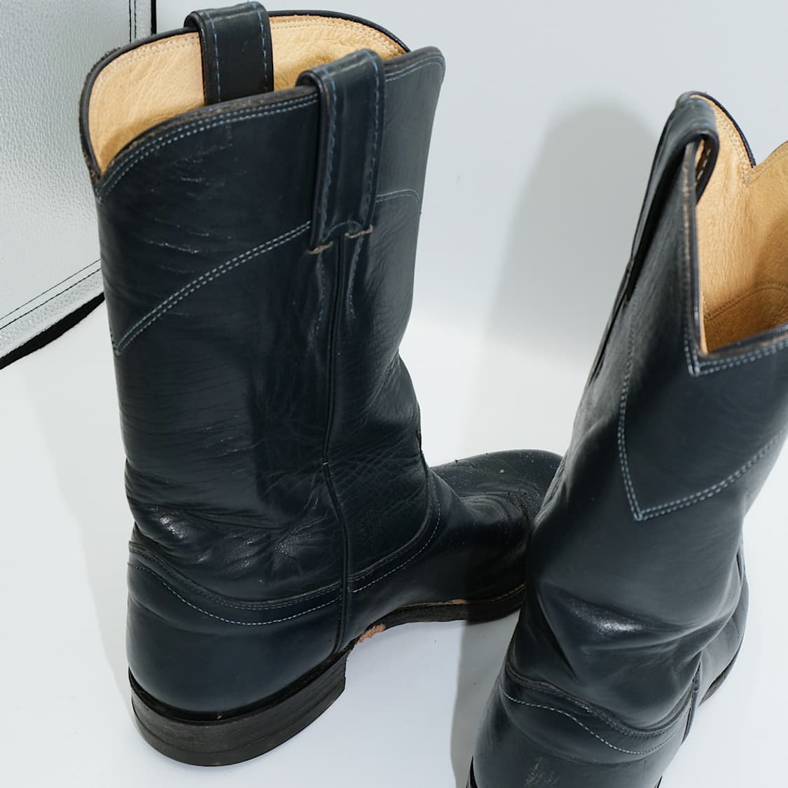 빈티지 저스틴 웨스턴 레더 부츠 6.5B(235) 사이즈 BT23501 상품이미지6