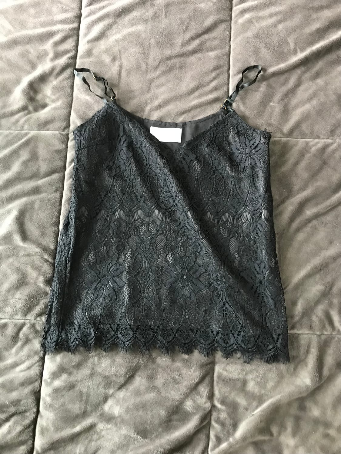 블랙 레이스 나시 상품이미지1