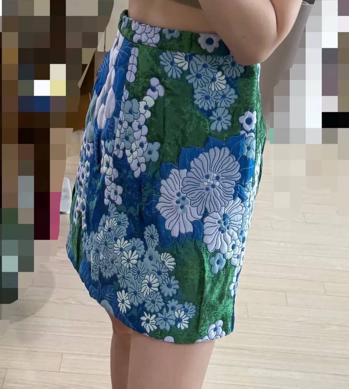 55반 마른66 신품 까르뱅 정가140 런웨이패션쇼 미니스커트 치마 마쥬 상품이미지5