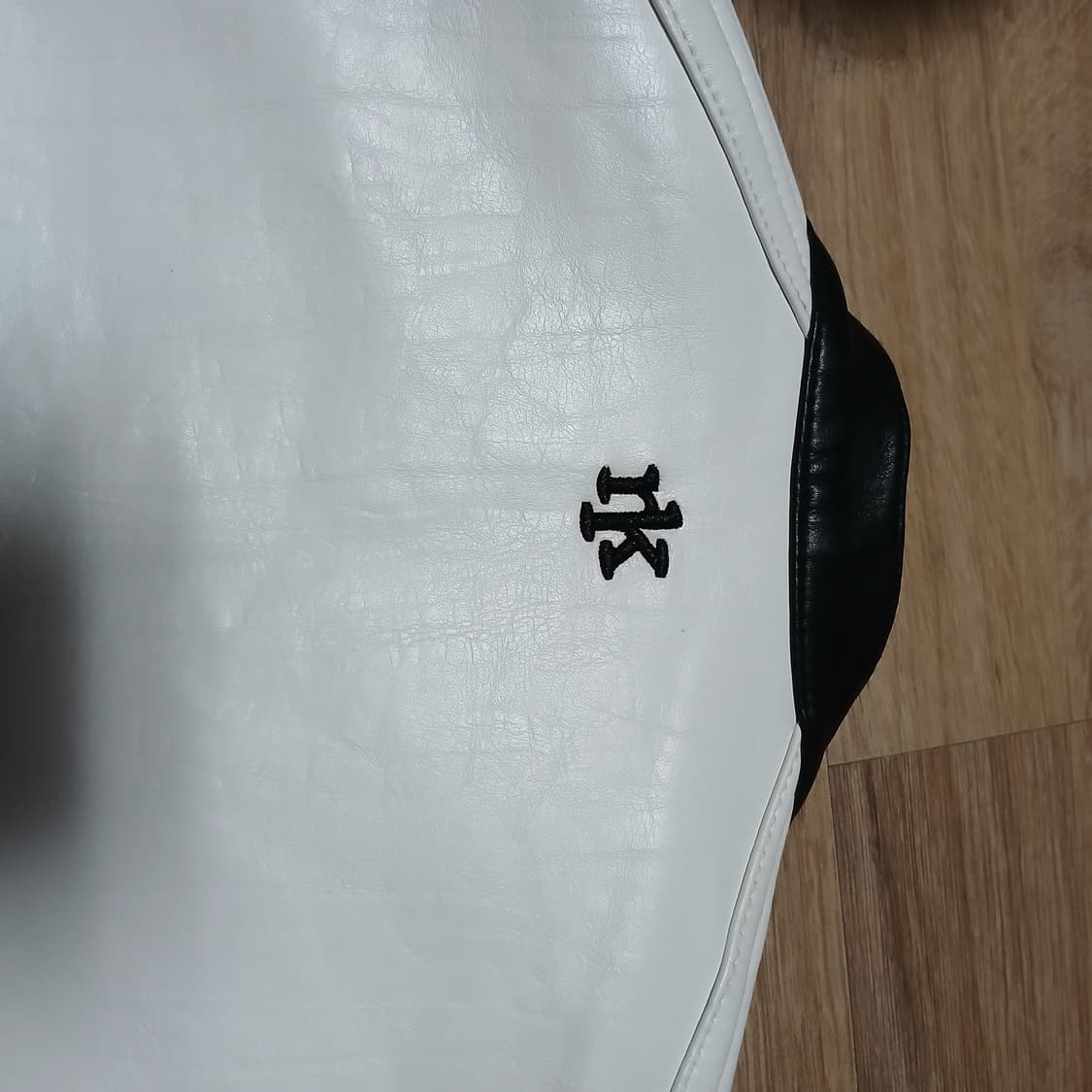 택붙은 미사용 notknowing 낫노잉 크롭 레더 레이싱 가죽 자켓 상품이미지8