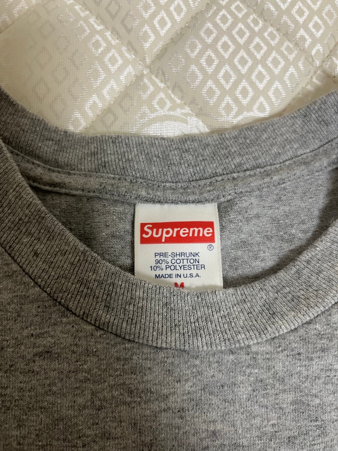 슈프림 레코드 티셔츠 (m) 헤더그레이 상품이미지4