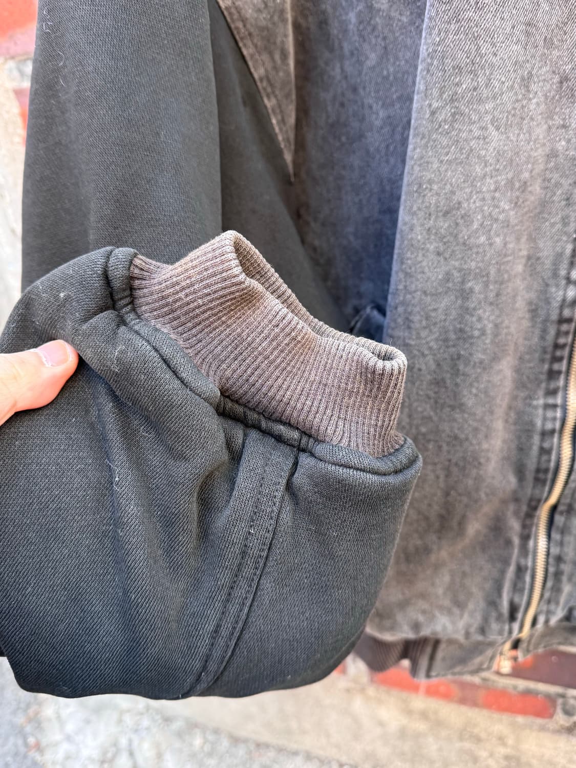 90s 유니온베이 레터링 코튼 바시티 자켓 상품이미지5