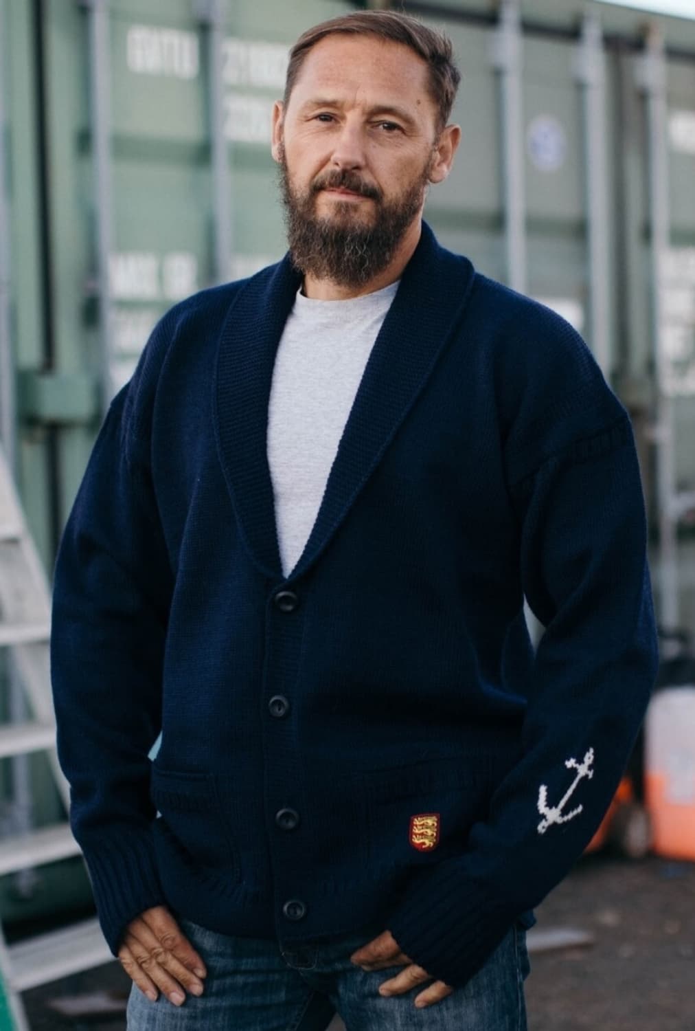 건지울른스 100% 퓨어양모 숄카라 가디건105 상품이미지3