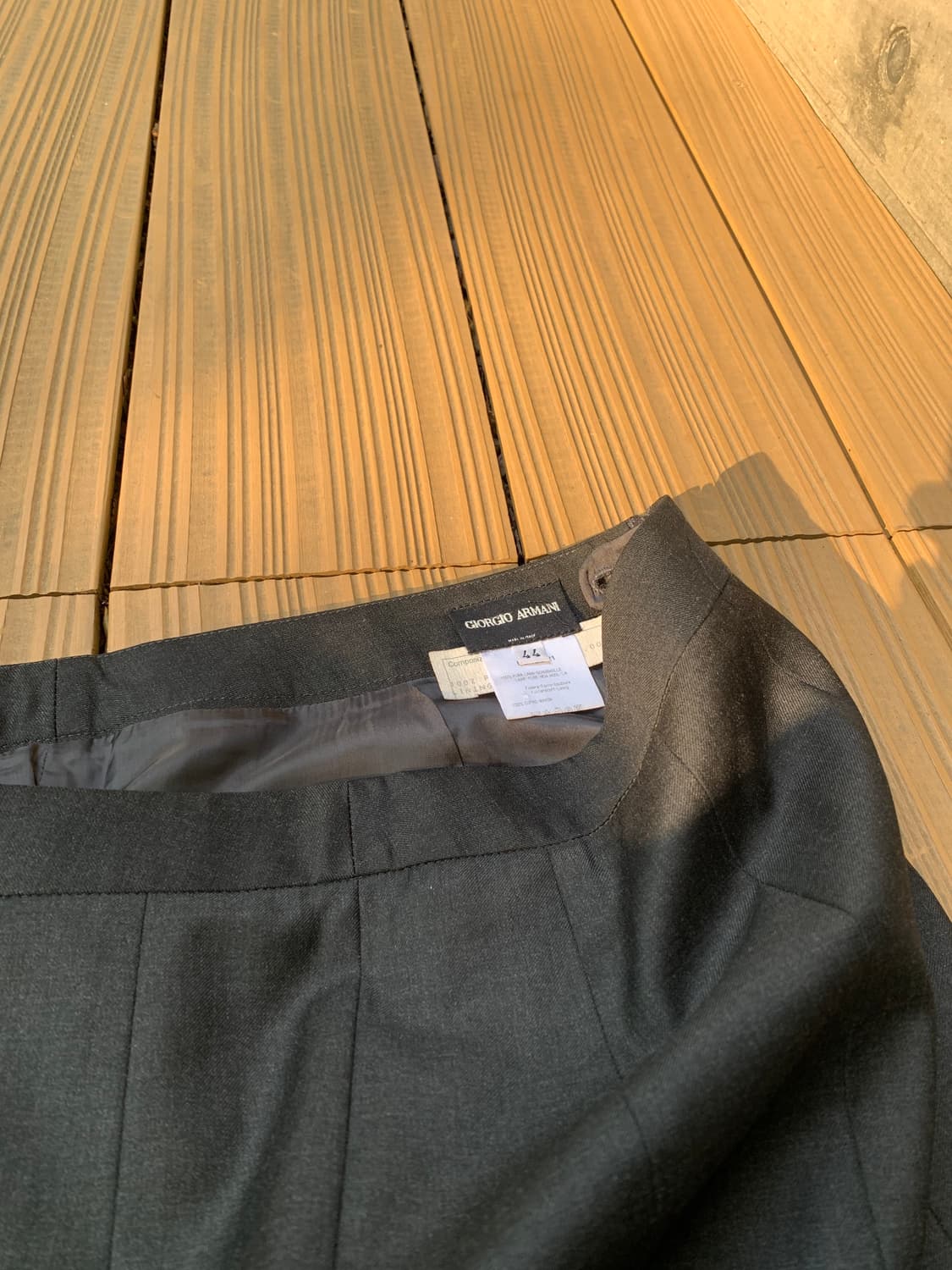 GIORGIO ARMANI Pleats Slit Skirt 상품이미지5
