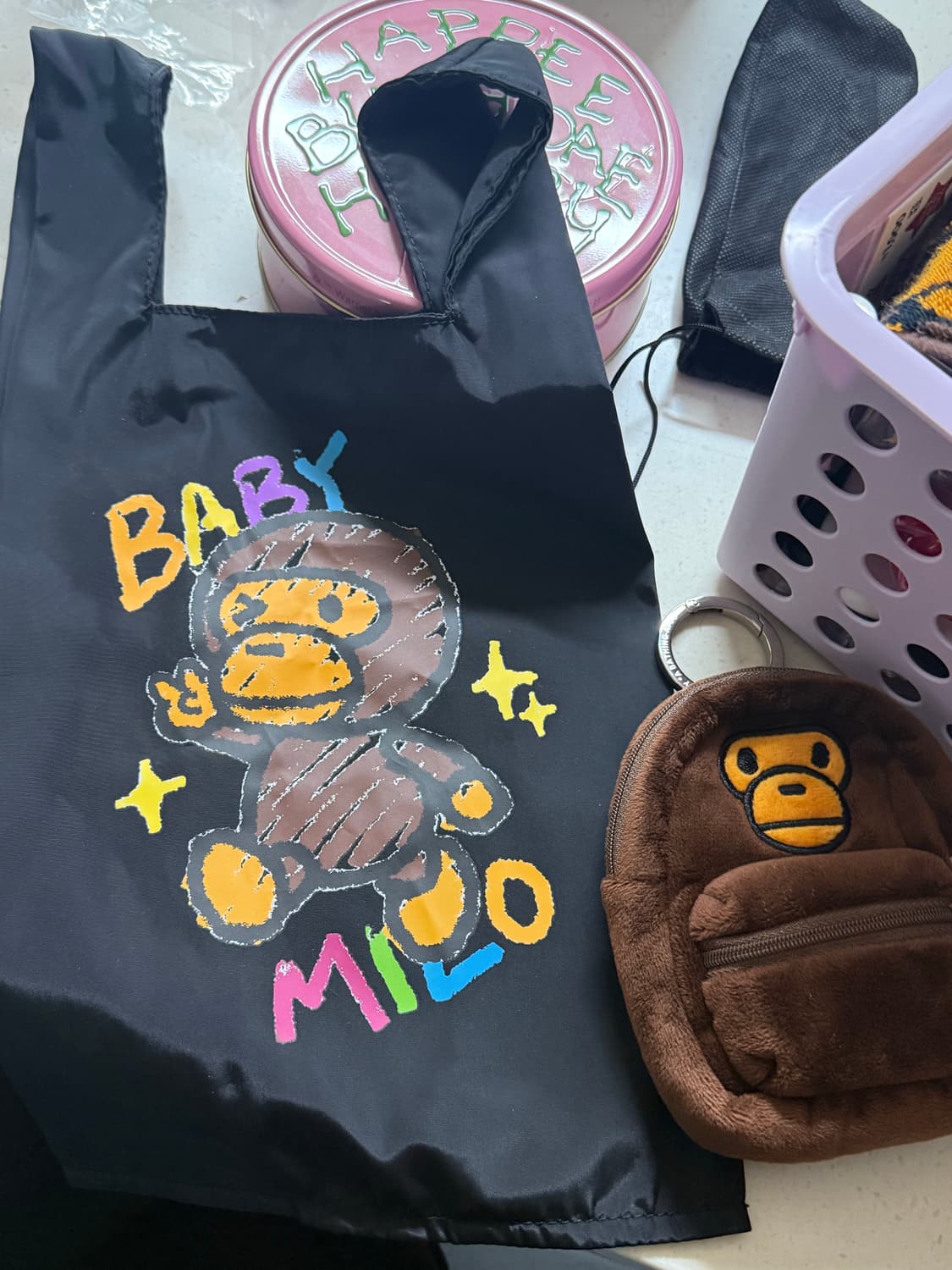 베이프 리사이클백(에코백)+미니가방 상품이미지1