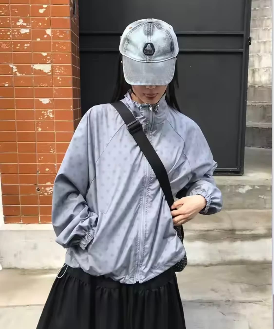 스타 별 바람막이 그레이 상품이미지2