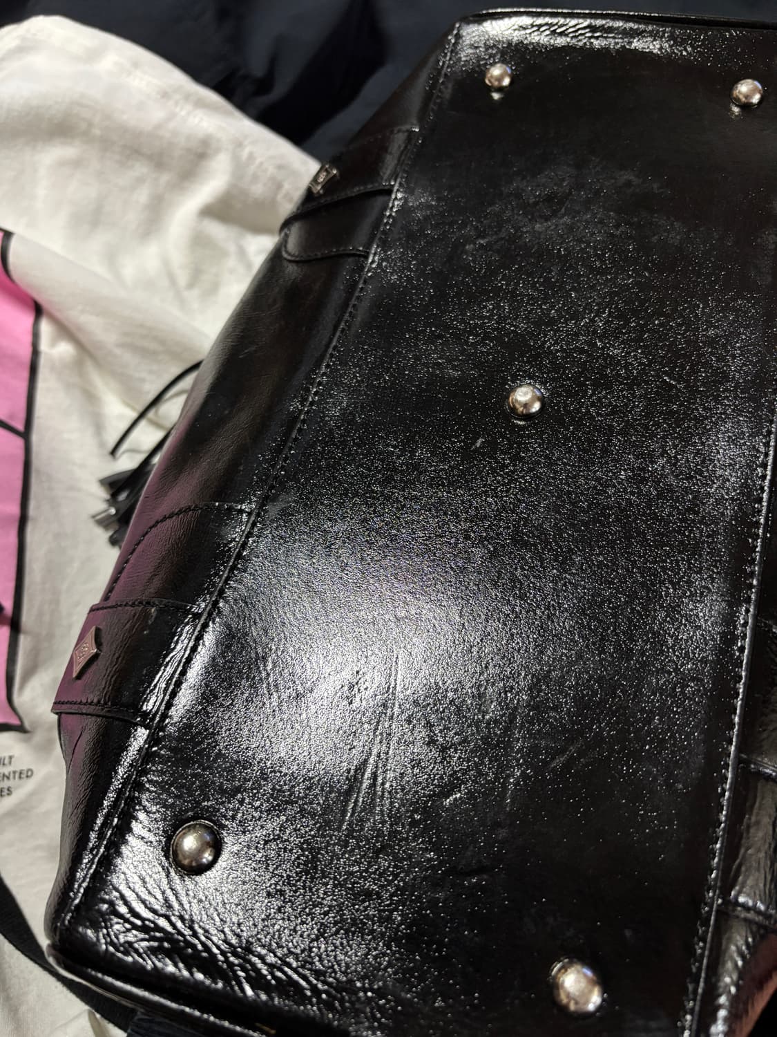 vintage mcm leather boston bag 상품이미지6