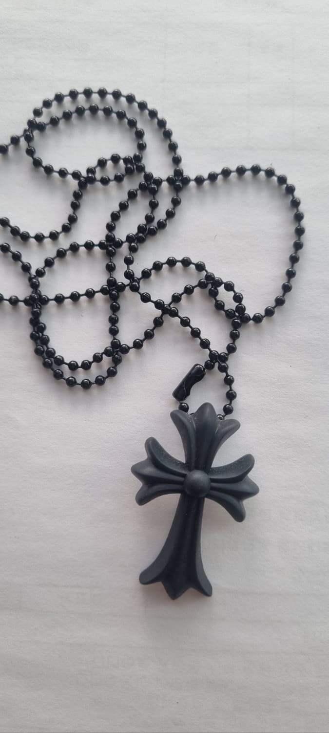 크롬하츠 실리콘 목걸이 블랙 상품이미지4