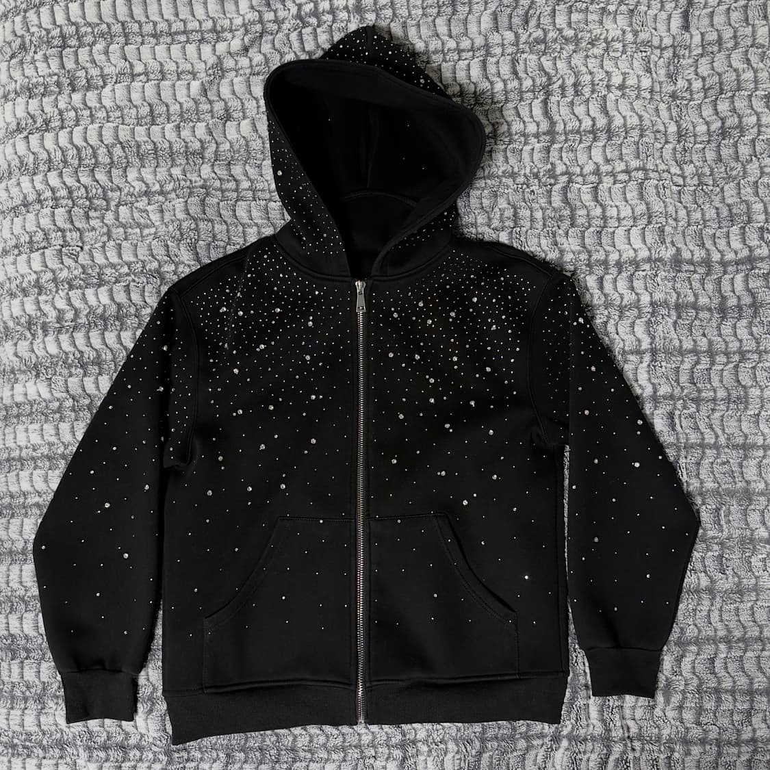 VYBES(해외브랜드) 라인스톤 갤럭시 후드집업 상품이미지1