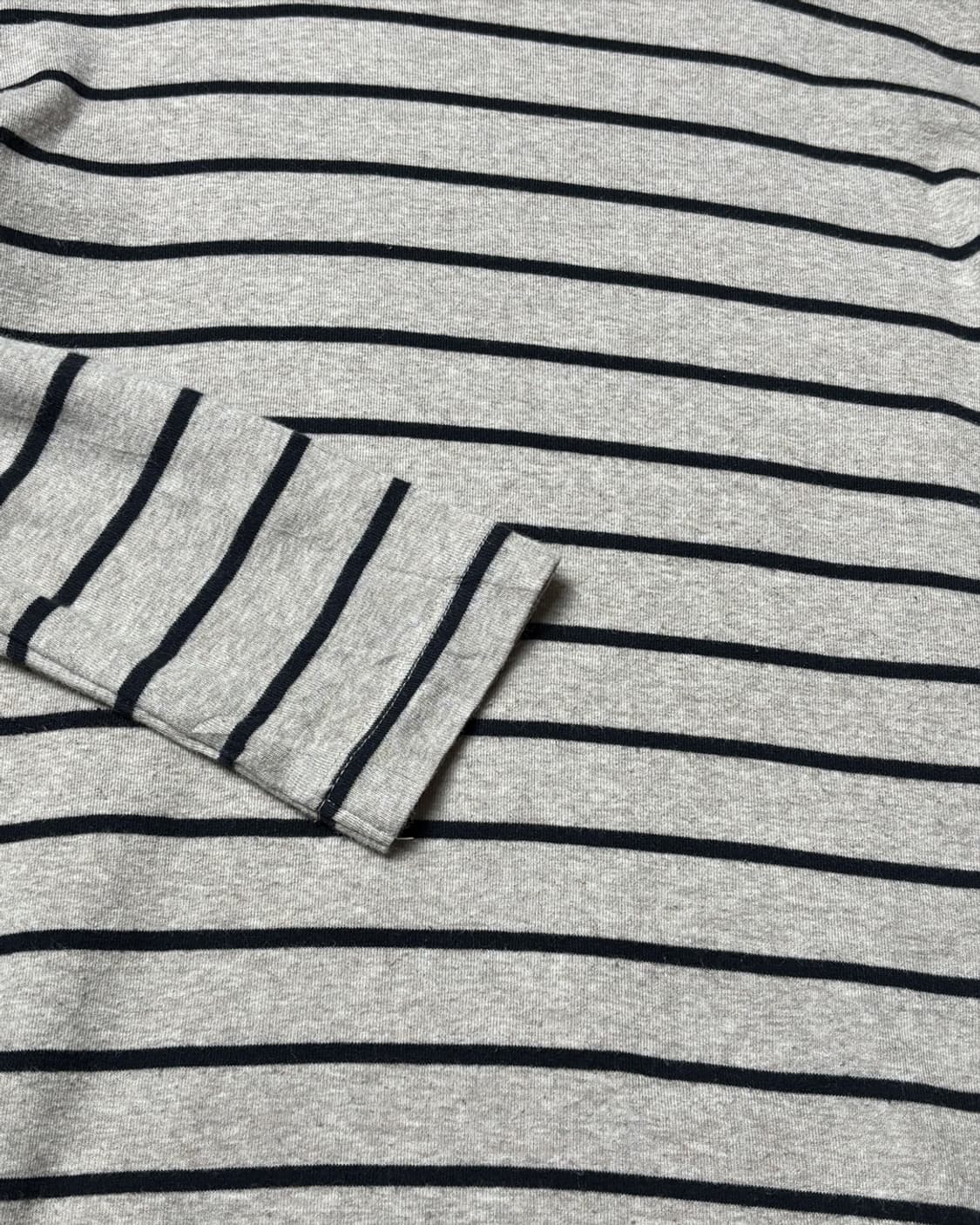일본빈티지 하프넥 스트라이프 긴팔티 상품이미지3