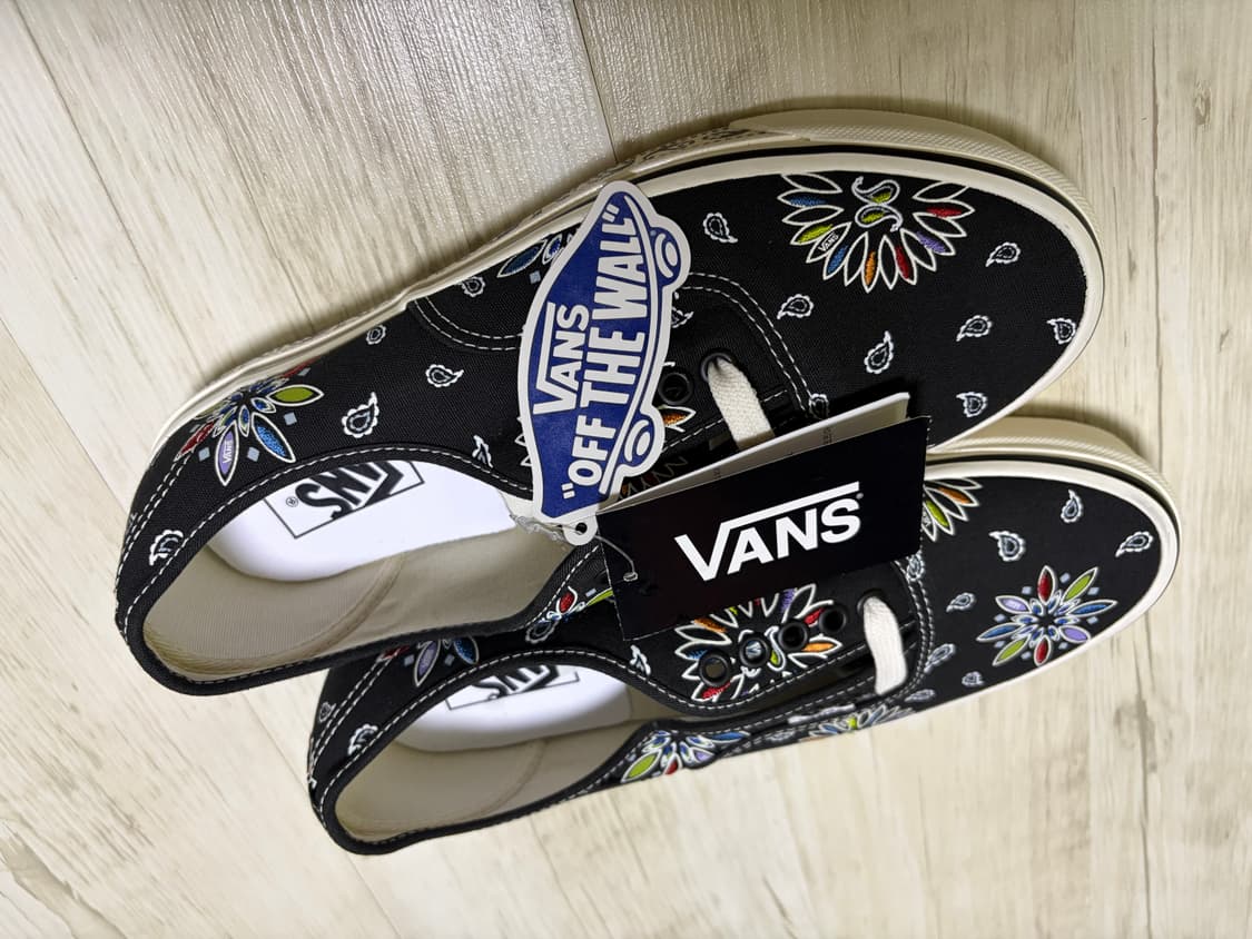 [270] 반스 어센틱 44 DX 애나하임 페이즐리 블랙 새상품 상품이미지2