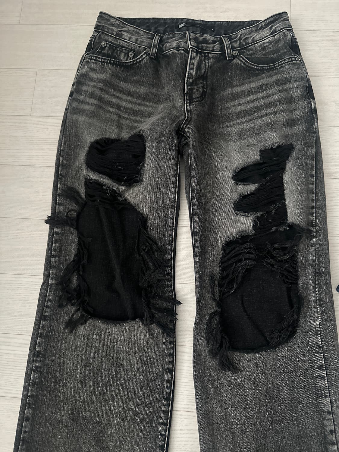 보헤미안서울 DISTRESSED DEEP GRAY JEANS 상품이미지2