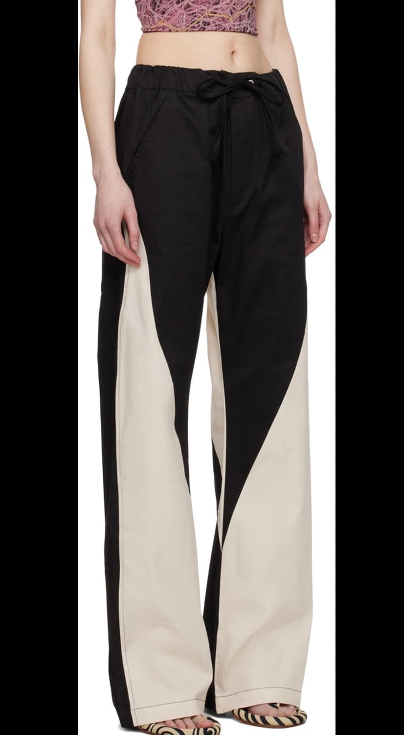 Serapis 블랙 판넬 팬츠 상품이미지1