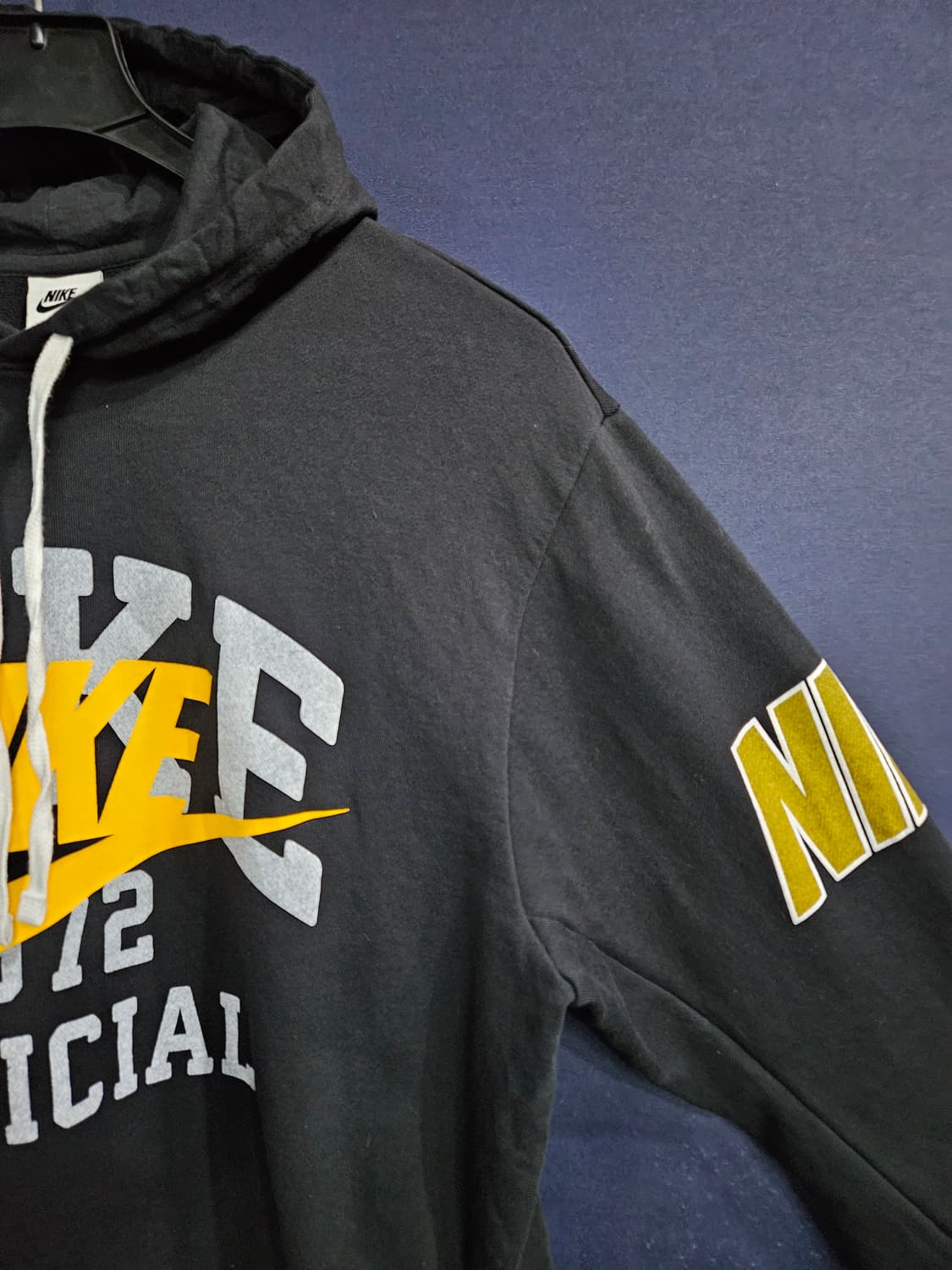 나이키 프린팅 블랙 남성 세미오버핏 110 후드티  상품이미지4