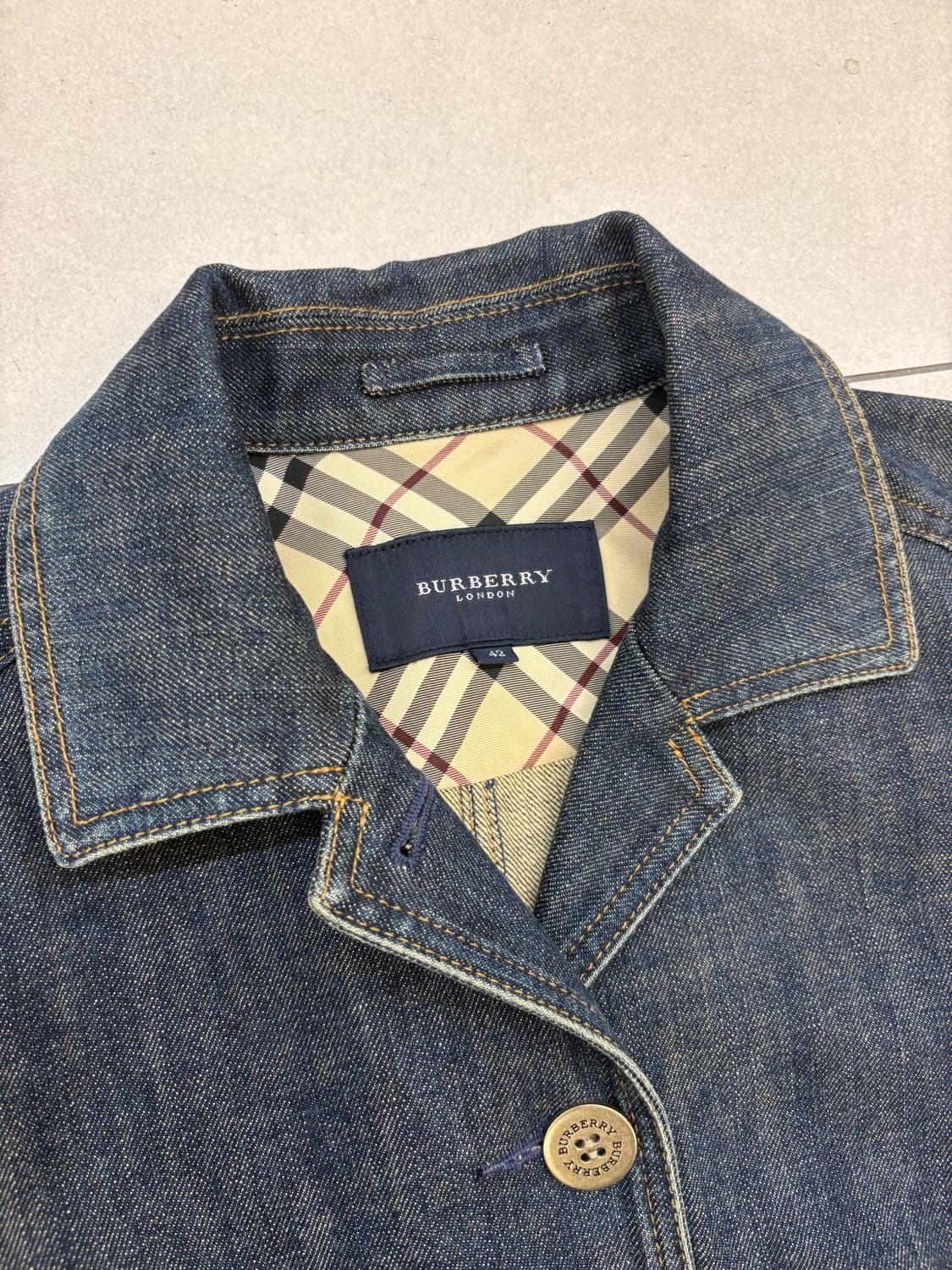 [ 42 ] 버버리 런던 노바체크 데님자켓 상품이미지8