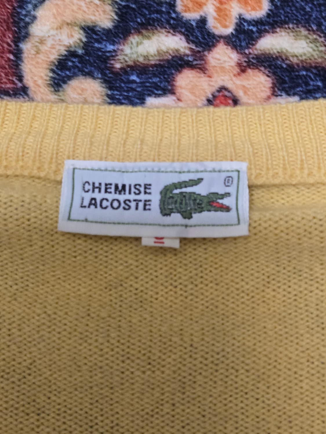 슈미즈 라코스테 재팬 울 100% 브이넥 니트 (Size 5) 상품이미지5