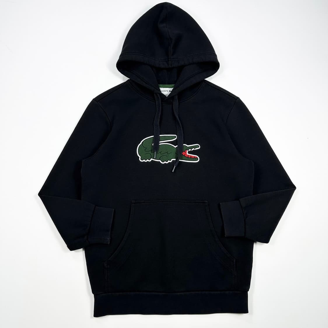 라코스테 빅 크록 블랙 후드티 (S 여성추천) 상품이미지2