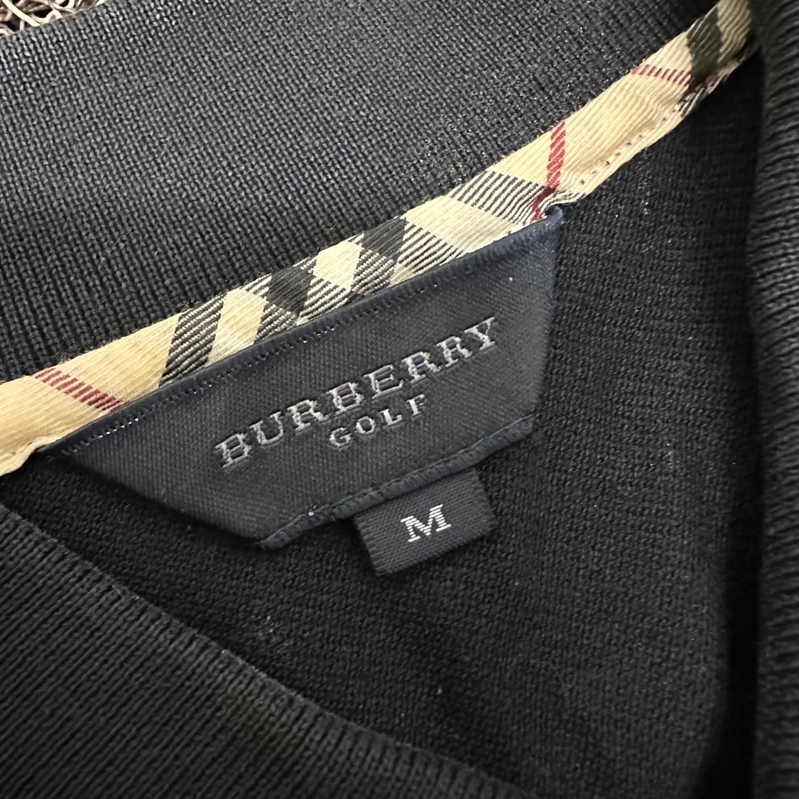 BURBERRY 버버리 골프 카라티 반팔티셔츠 블랙 M 상품이미지3