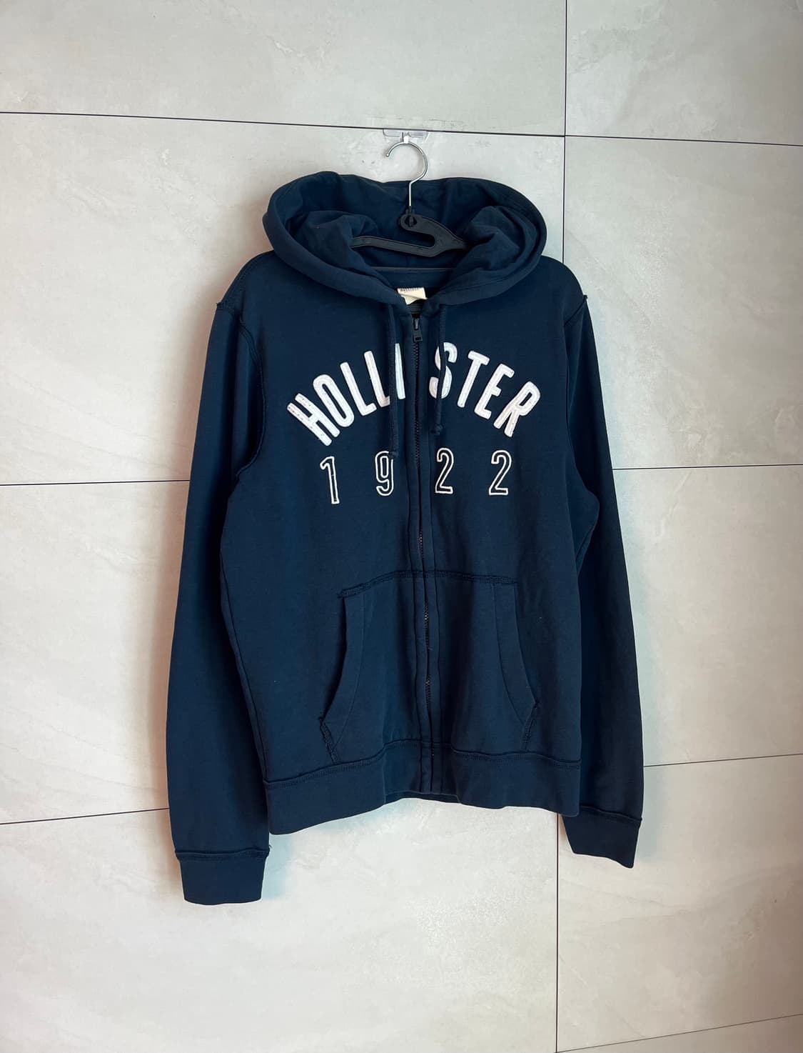 홀리스터 스펠로고 네이비 후드집업 [M] 상품이미지2