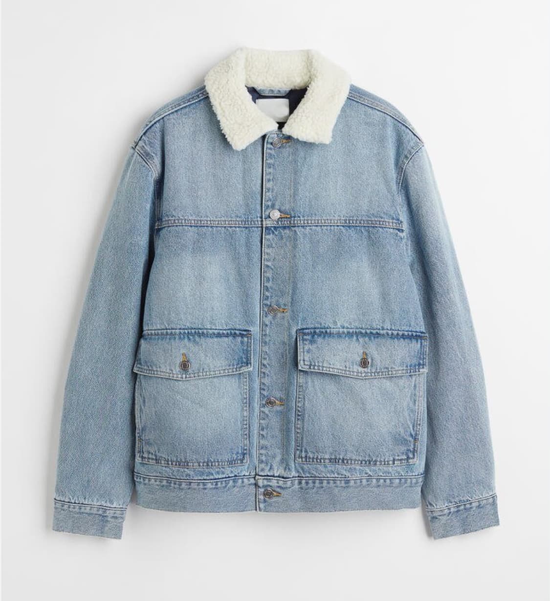 H&M 쉐르파 데님 패딩 자켓 L 상품이미지1