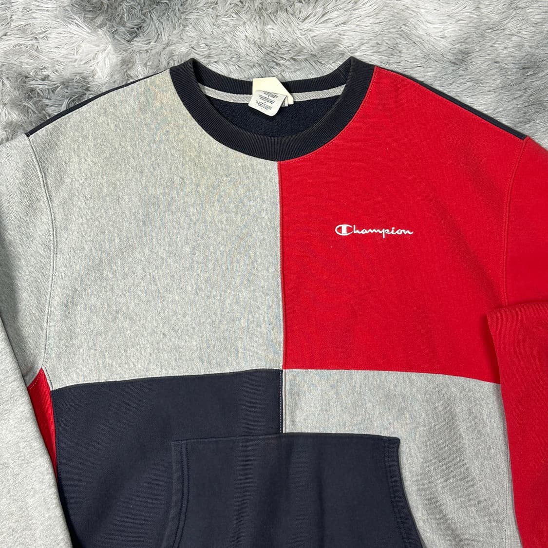 챔피온 리버스위브 컬러블록 맨투맨 XXL 상품이미지2