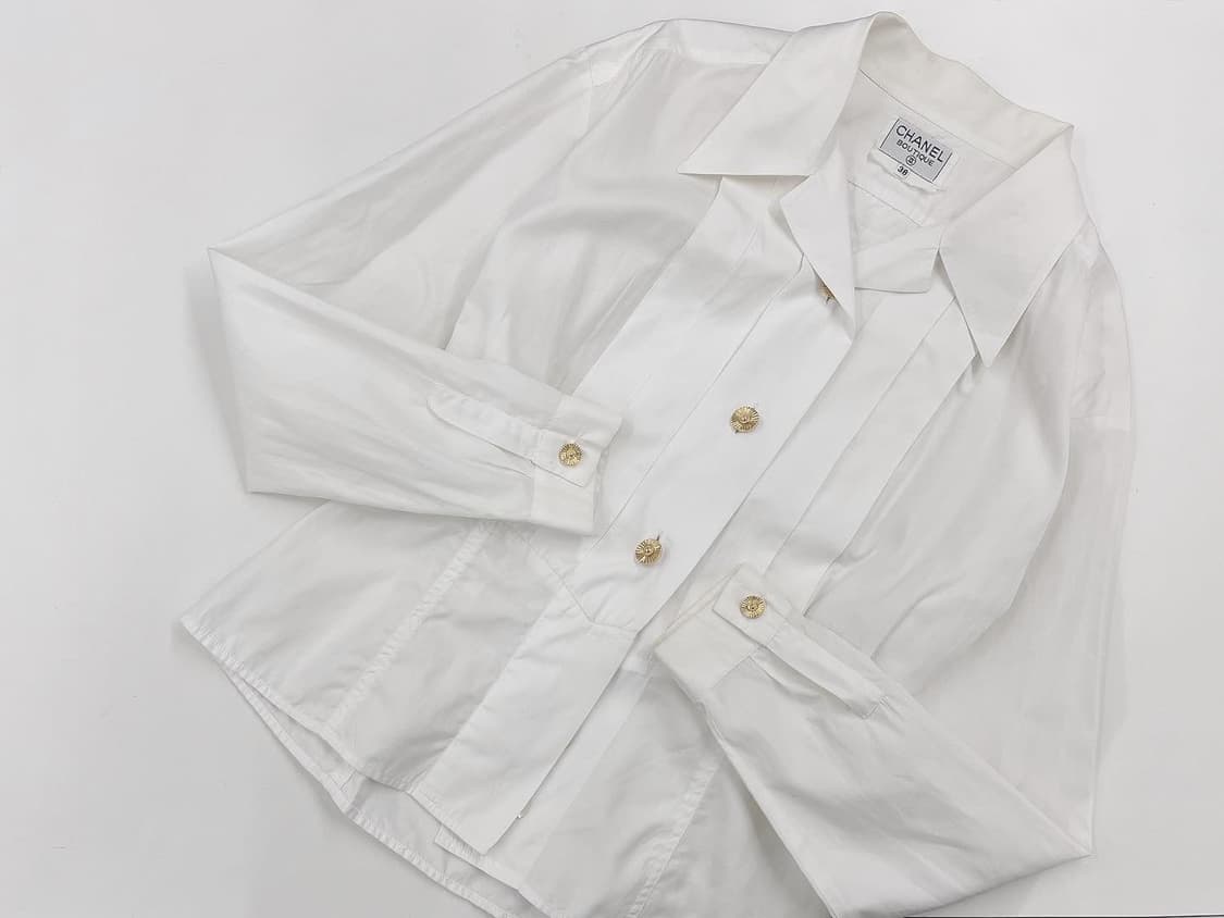 샤넬 부티크 오픈카라 셔츠 상품이미지2