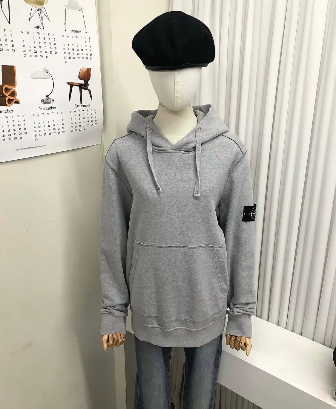 스톤아일랜드 그레이 후드티 상품이미지7