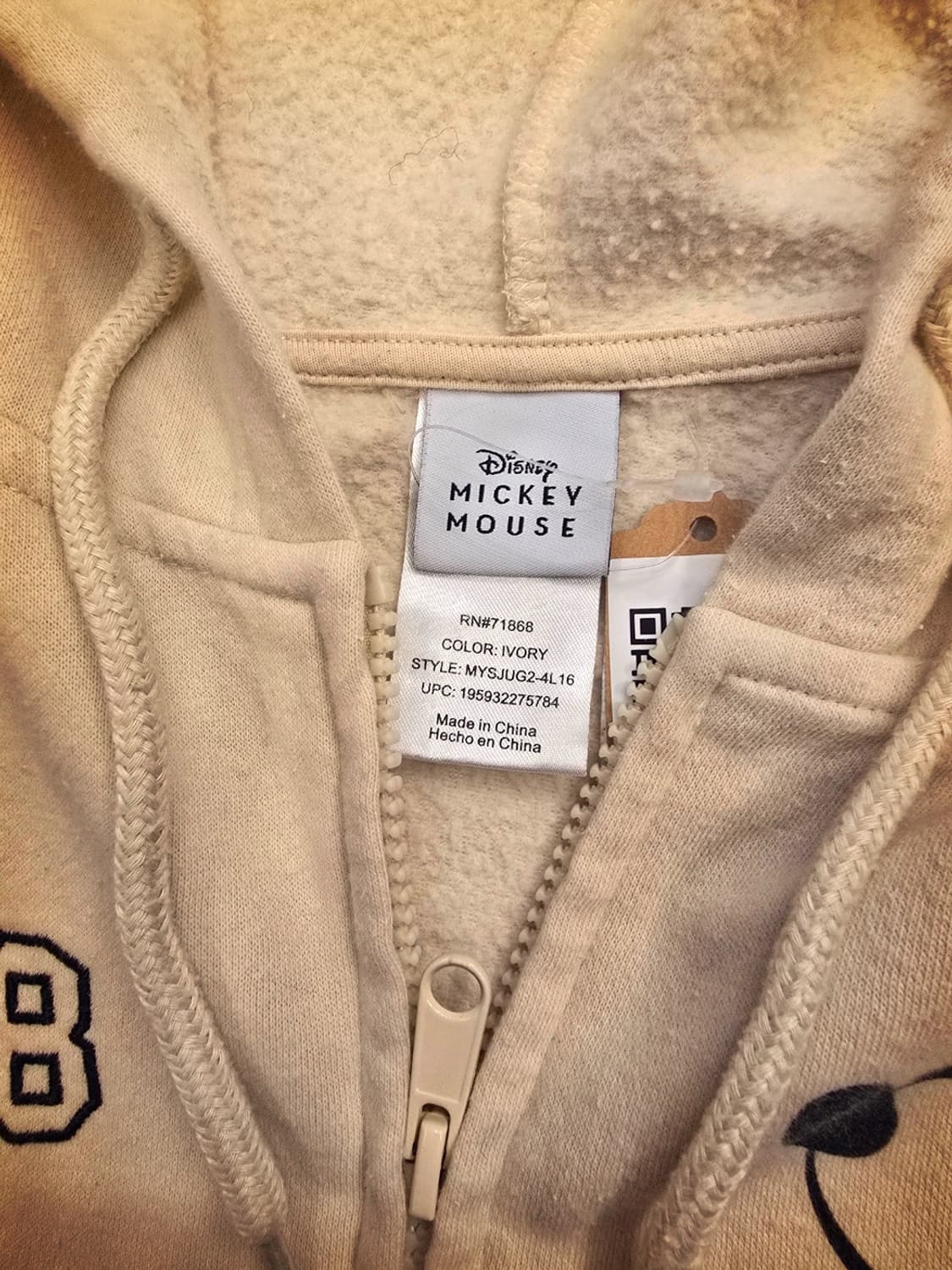 90s빈티지 디지니 미키마우스  후드집업 상품이미지3