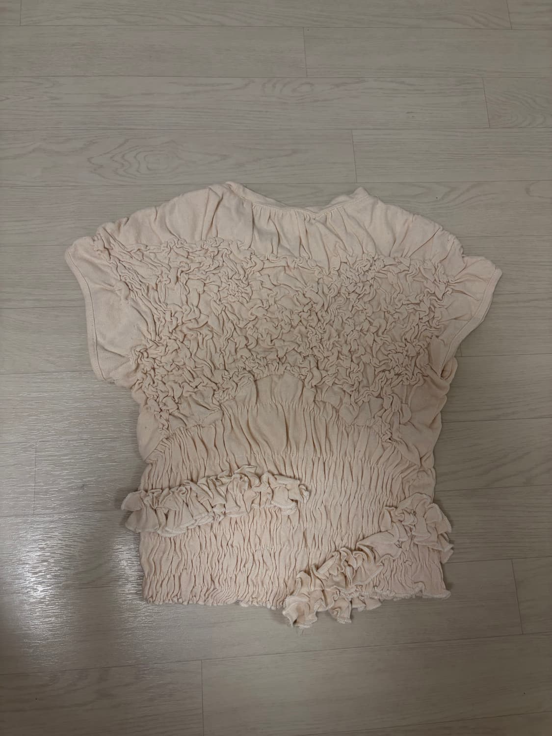 자라 셔링 반팔티 FANGLU LIN 상품이미지3