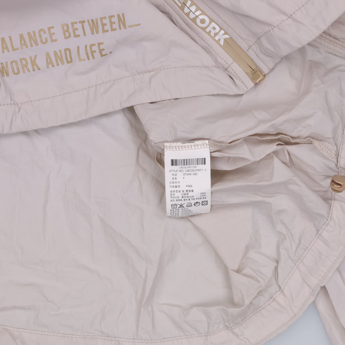 F 라이프워크 여성 크롭 바람막이 0202H1 상품이미지4