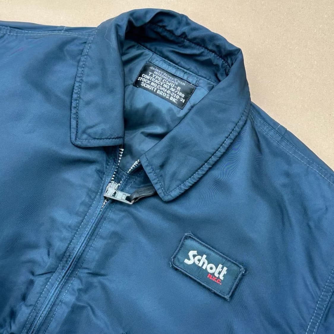  [Schott NYC] 90s Made in USA CWU-R 보머 자 상품이미지3