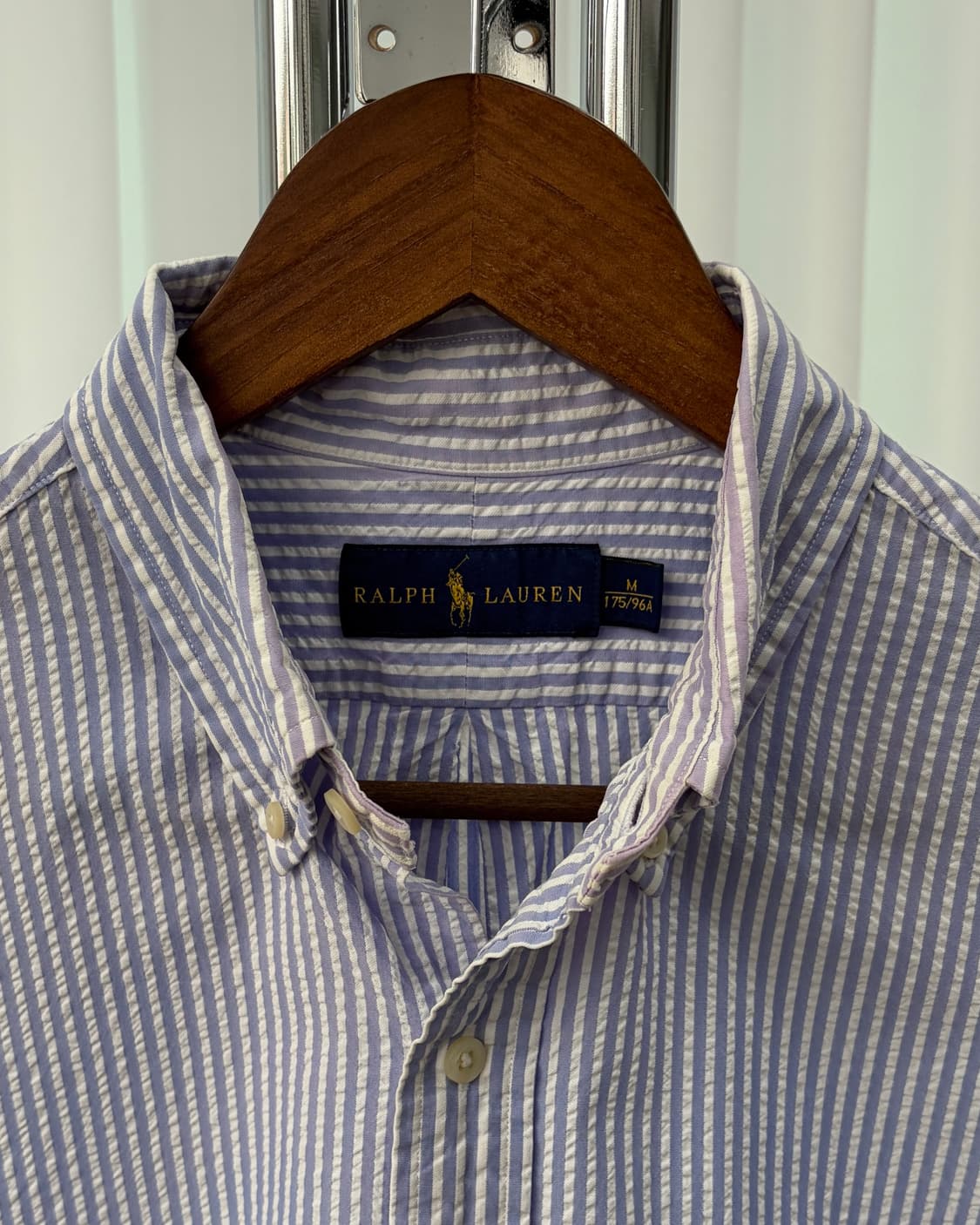 [M]폴로 랄프로렌 스트라이프 시어서커 반팔 셔츠 상품이미지5