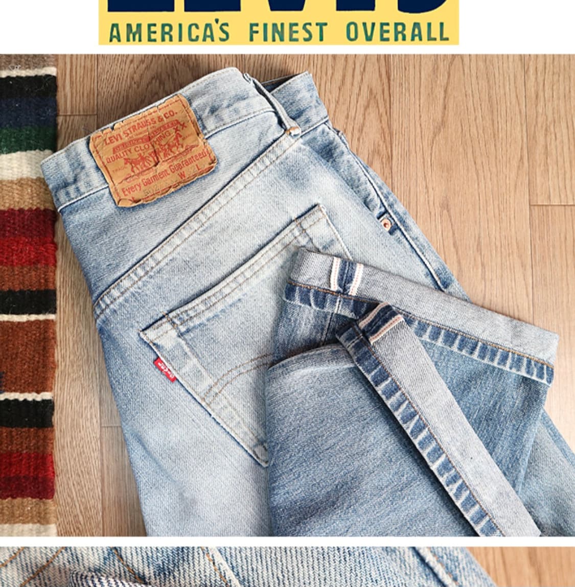 
일본판 90S LVC LEVIS 리바이스 502XX 빅E 빈티지 셀비지 상품이미지1