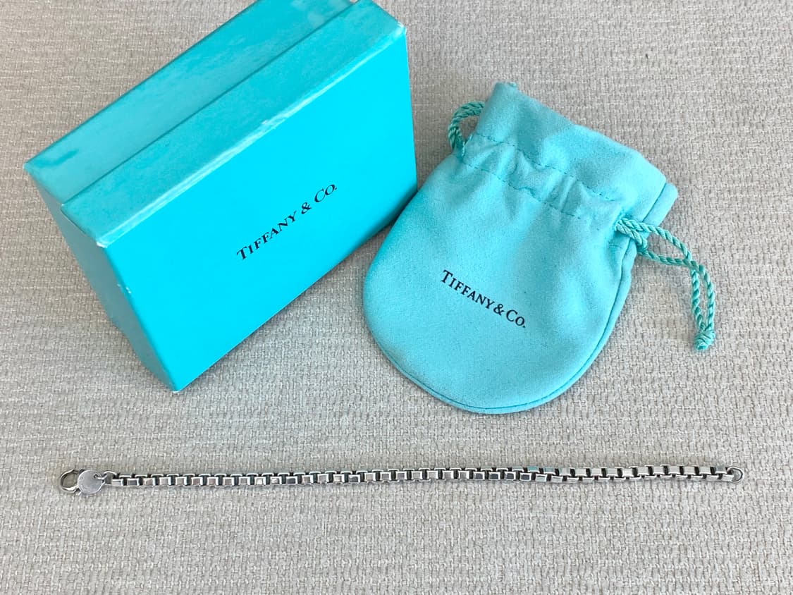 티파니 실버 베네치안 팔찌 18.5CM 남녀공용 상품이미지6