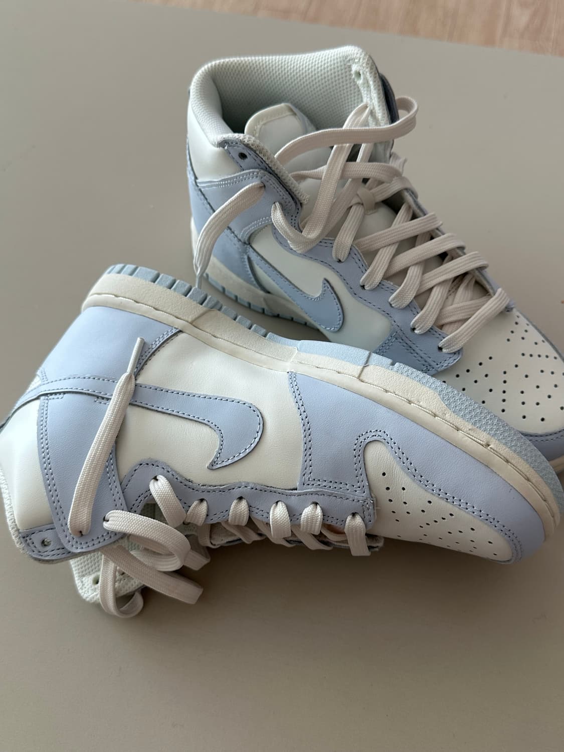 (235) W 나이키 덩크 하이 풋볼 그레이 상품이미지4