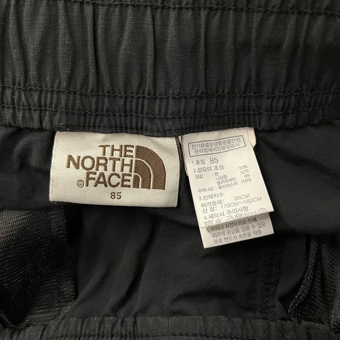 [정품/85] 노스페이스 벨트 바지 블랙 b8 상품이미지4