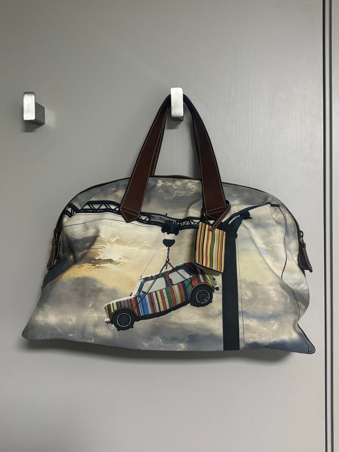 폴스미스 멀티 스트라이프 프린팅 보스턴백 상품이미지1