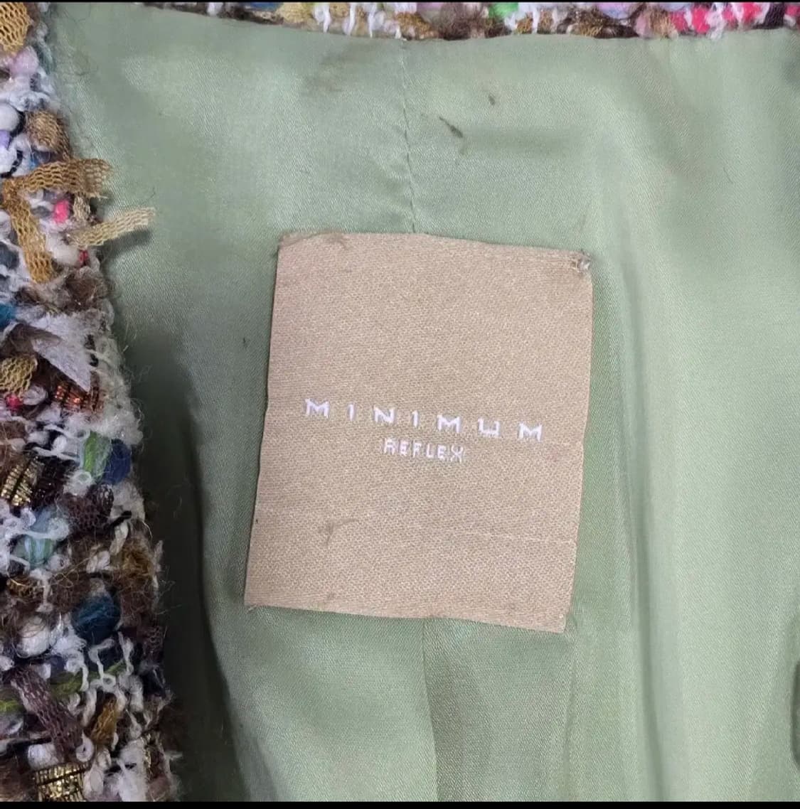 0715 [미니엄] 사이드 자수 파이핑 트위드 자켓 55 상품이미지6