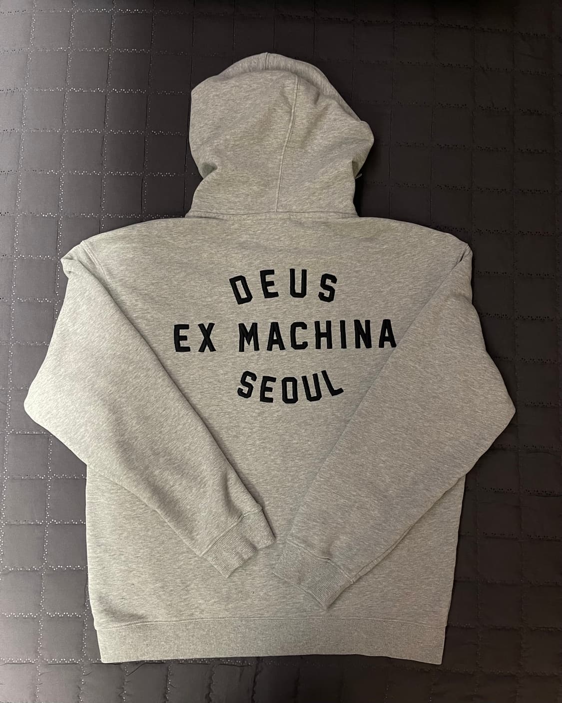 [M] 데우스 엑스 마키나 서울 컬리지 후드 자켓 그레이 헤더 상품이미지4
