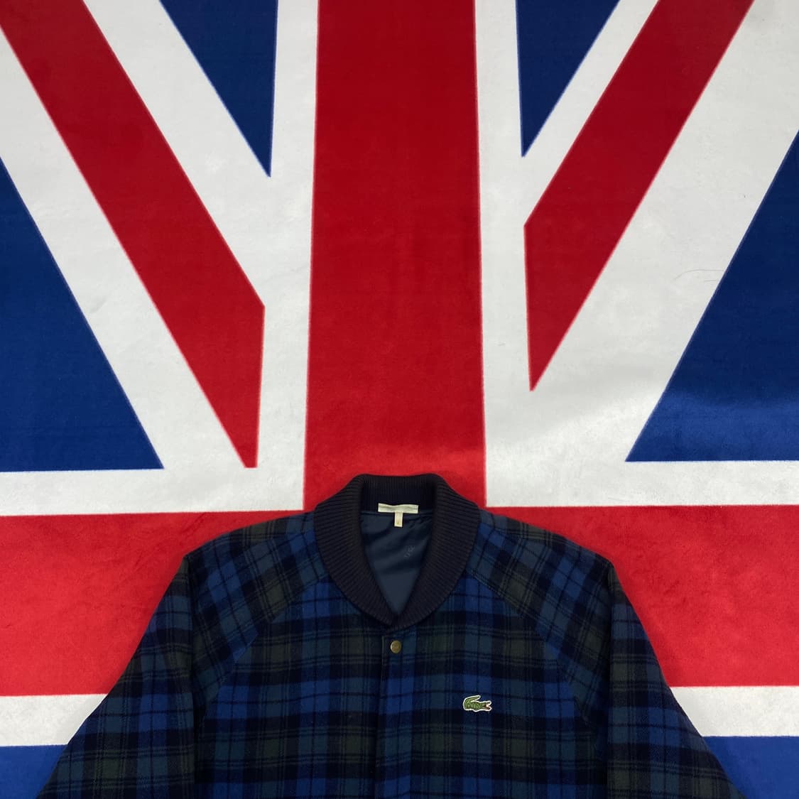 라코스테 체크 블루종  L  상품이미지2