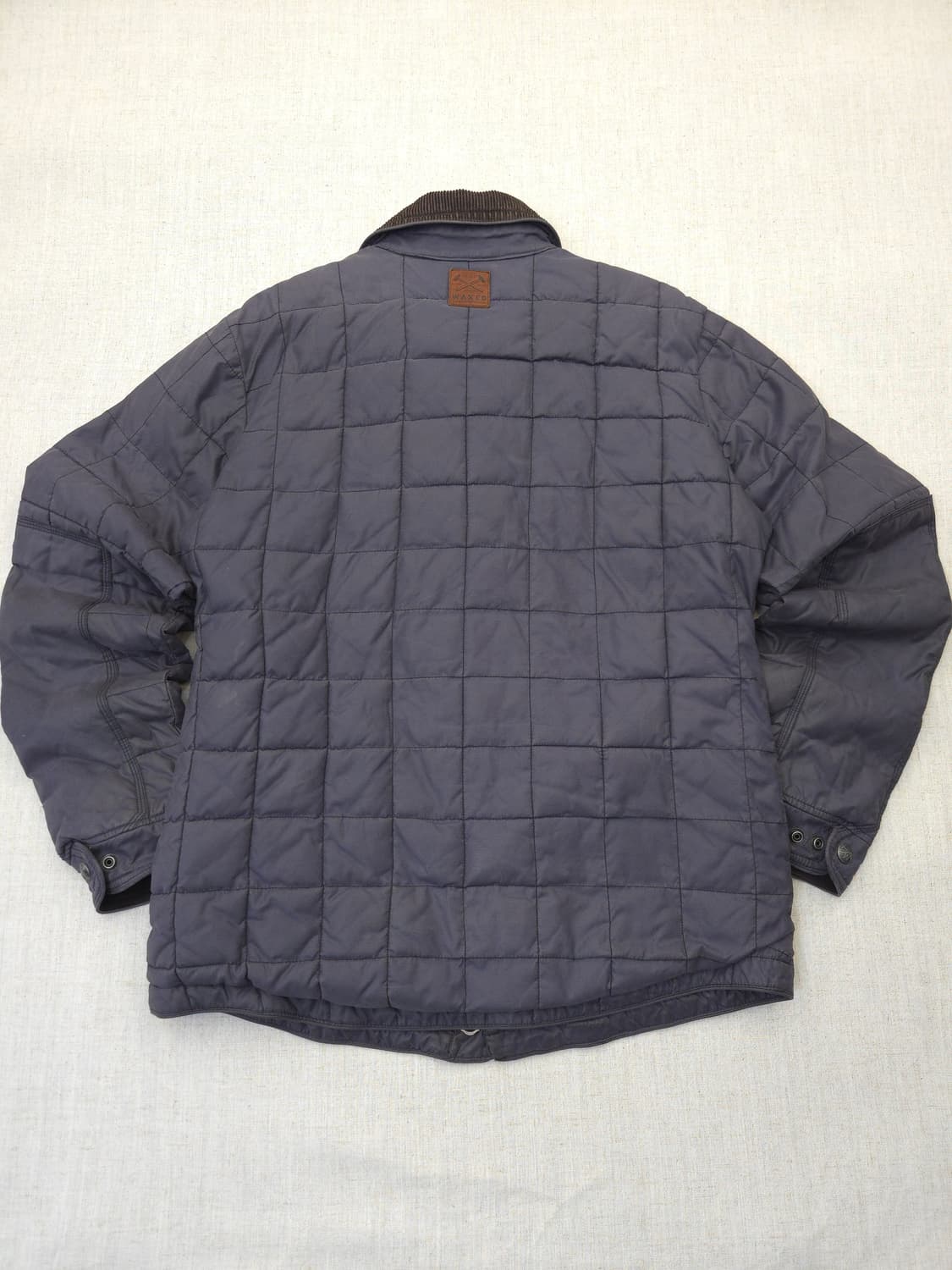 시리즈 WAXED 퀼팅 자켓 코듀로이 카라 M 네이비 상품이미지8